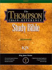 Cover of: Thompson Chain Reference Bible/King James Version  No.509 Burgundy Plain