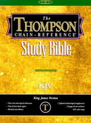 Cover of: Thompson Chain-Reference Study Bible-KJV-Handy Size