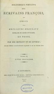 Cover of: Bibliothèque portative des écrivains françois