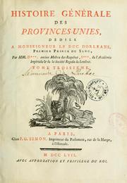 Cover of: Histoire générale des Provinces-Unies by Bénigne Dujardin, Bénigne Dujardin