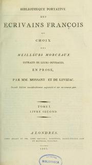 Cover of: Bibliothèque portative des écrivains françois by François Moysant, François Moysant