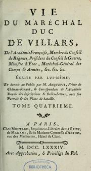 Cover of: Vie du maréchal duc de Villars
