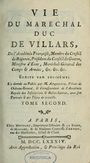 Cover of: Vie du maréchal duc de Villars