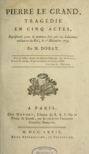 Pierre le Grand by Claude Joseph Dorat