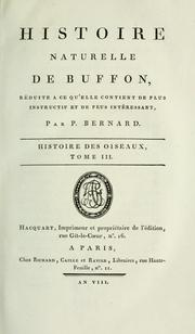 Cover of: Histoire naturelle de Buffon