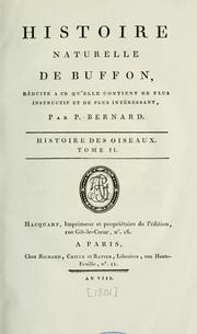 Cover of: Histoire naturelle de Buffon