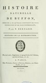 Cover of: Histoire naturelle de Buffon