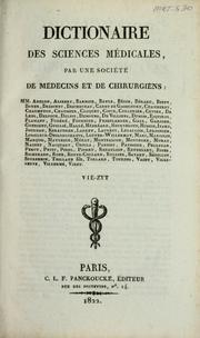 Cover of: Dictionnaire des sciences médicales by Nicolas Philibert Adelon