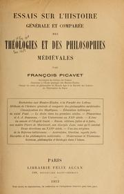 Cover of: Essais sur l'histoire générale et comparée des théologies et des philosophies médiévales