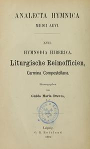 Cover of: Analecta hymnica medii aevi