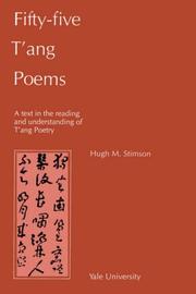 Cover of: Fifty-Five T'ang Poems by Hugh M. Stimson