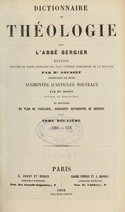 Cover of: Dictionnaire de théologie