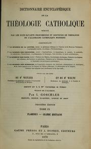 Cover of: Dictionnaire encyclopédique de la theologie catholique ...