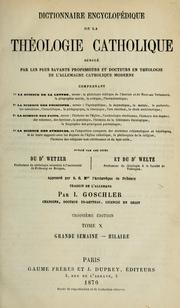 Cover of: Dictionnaire encyclopédique de la theologie catholique ...