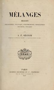 Cover of: Œuvres complètes de A.-F. Ozanam