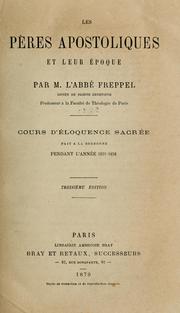 Cover of: Les Pères apostoliques et leur époque