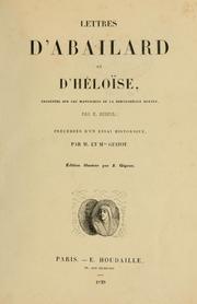 Cover of: Lettres d'Abailard et d'Héloise
