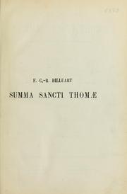 Cover of: Summa sancti Thomae hodiernis academiarum accommodata by Charles René Billuart