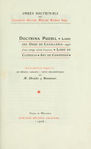 Cover of: Obres doctrinalis