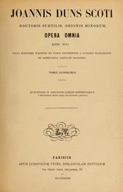 Cover of: Opera omnia
