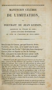 Cover of: Jugements relatif à l'Imitation by Jean Baptiste Modeste Gence
