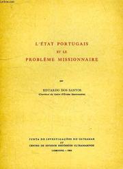 Cover of: L'E ́tat portugais et le problème missionnaire.