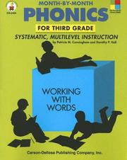 Cover of: Month-by-Month Phonics for Third Grade: Systematic, Multilevel Instruction for Third Grade
