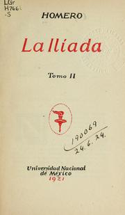 Cover of: La Iliada by Όμηρος