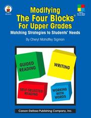 Cover of: Modifying the Four Blocks for Upper Grades:  Matching Strategies to Students' Needs
