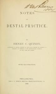 Cover of: Notes on dental practice