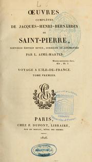 Cover of: Oeuvres complètes