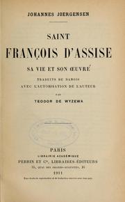 Cover of: Saint Francois d'Assise: sa vie et son oeuvre