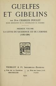 Cover of: Guelfes et gibelins