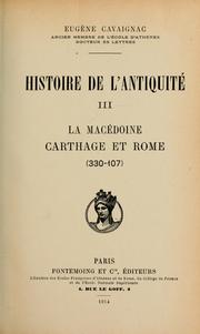 Cover of: Histoire de l'antiquité