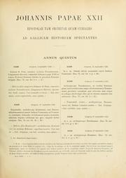 Cover of: Lettres secrètes & curiales du pape Jean XXII (1316-1334): relatives à la France, extaites des registres du Vatican