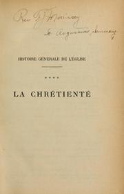 Cover of: Histoire générale de l'Église