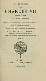 Cover of: Chronique de Charles VII, roi de France