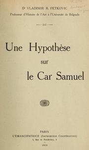 Cover of: Une hypothèse sur le Car Samuel