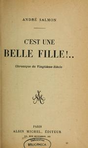 Cover of: Cest une belle fille!