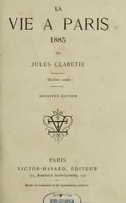 La Vie à Paris by Jules Claretie