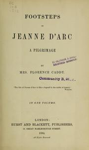 Cover of: Footsteps of Jeanne d'Arc: a pilgrimage