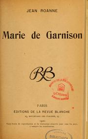 Marie de garnison by Jean Roanne