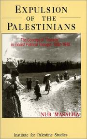 Cover of: Expulsion of the Palestinians by نور مصالحه