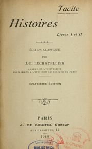 Cover of: Histoire by P. Cornelius Tacitus