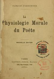 La physiologie morale du poète \ by Florian Parmentier