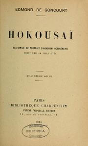 Cover of: Hokousaï by Edmond de Goncourt