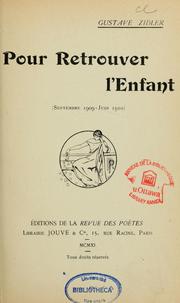 Cover of: Pour retrouver l'enfant