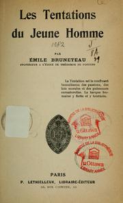 Cover of: Les tentations du jeune homme by Emile Bruneteau
