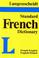 Cover of: Langenscheidt's Standard French Dictionary