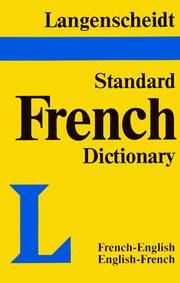 Cover of: Langenscheidt Standard French-English Dictionary